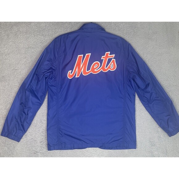 Levis Windbreaker Jacket New York Mets Mens Small 40 Blue Lightweight MLB - Picture 10 of 11